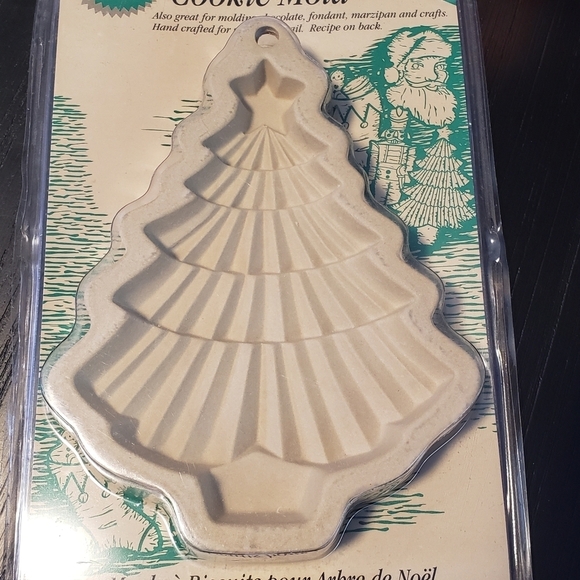 Vintage Wilton Christmas Tree Cookie Mold Stoneware 1997 NEW - Picture 2 of 6